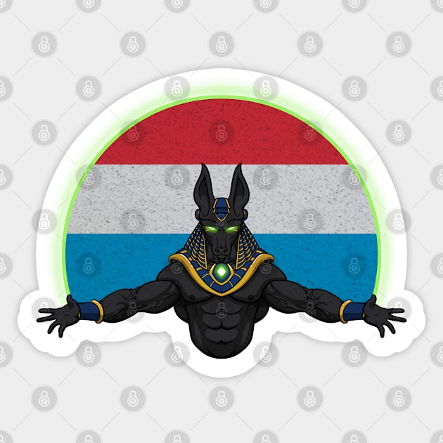 Anubis Luxembourg Sticker by RampArt